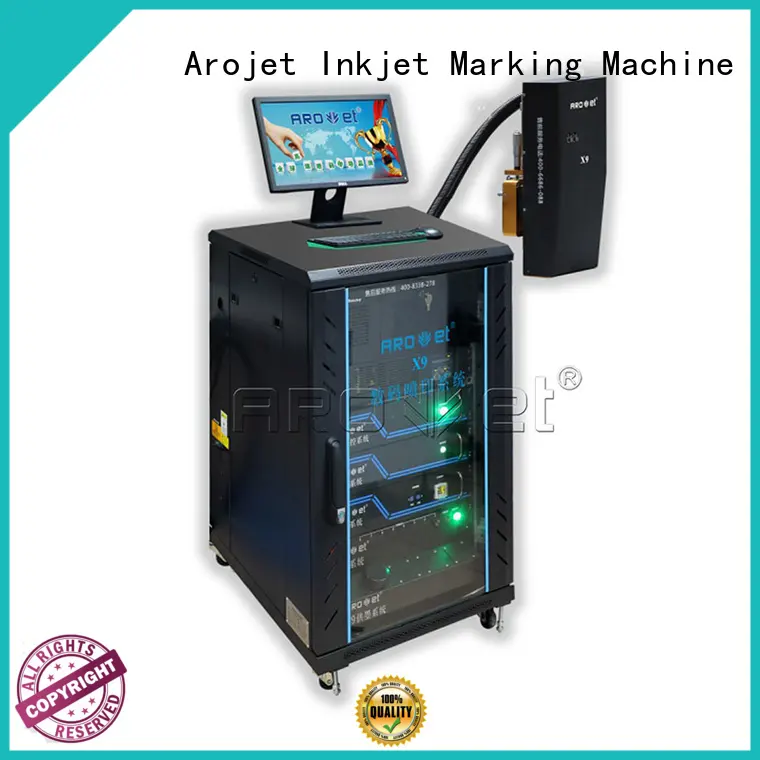 x9 coding printer speed for label Arojet 1