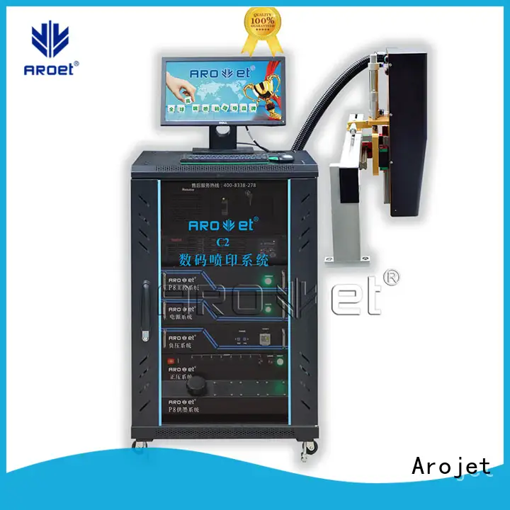 Arojet highspeed inkjet coding equipment data for label 1