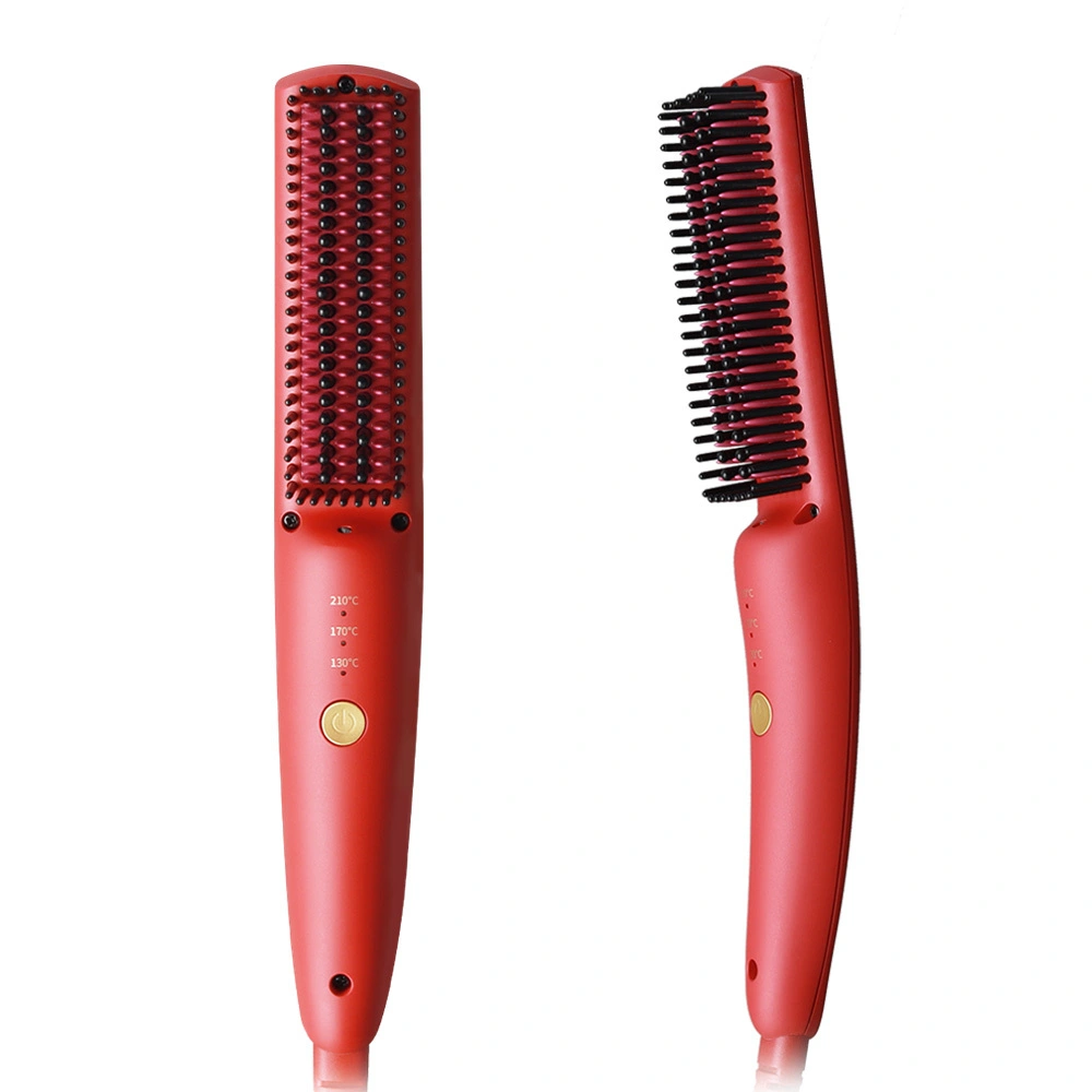 JAYSUNNY Portable Ceramic Ionic Hair Straightener Brush  Curler Hot Electric Hair Straightening Comb Supplier 1