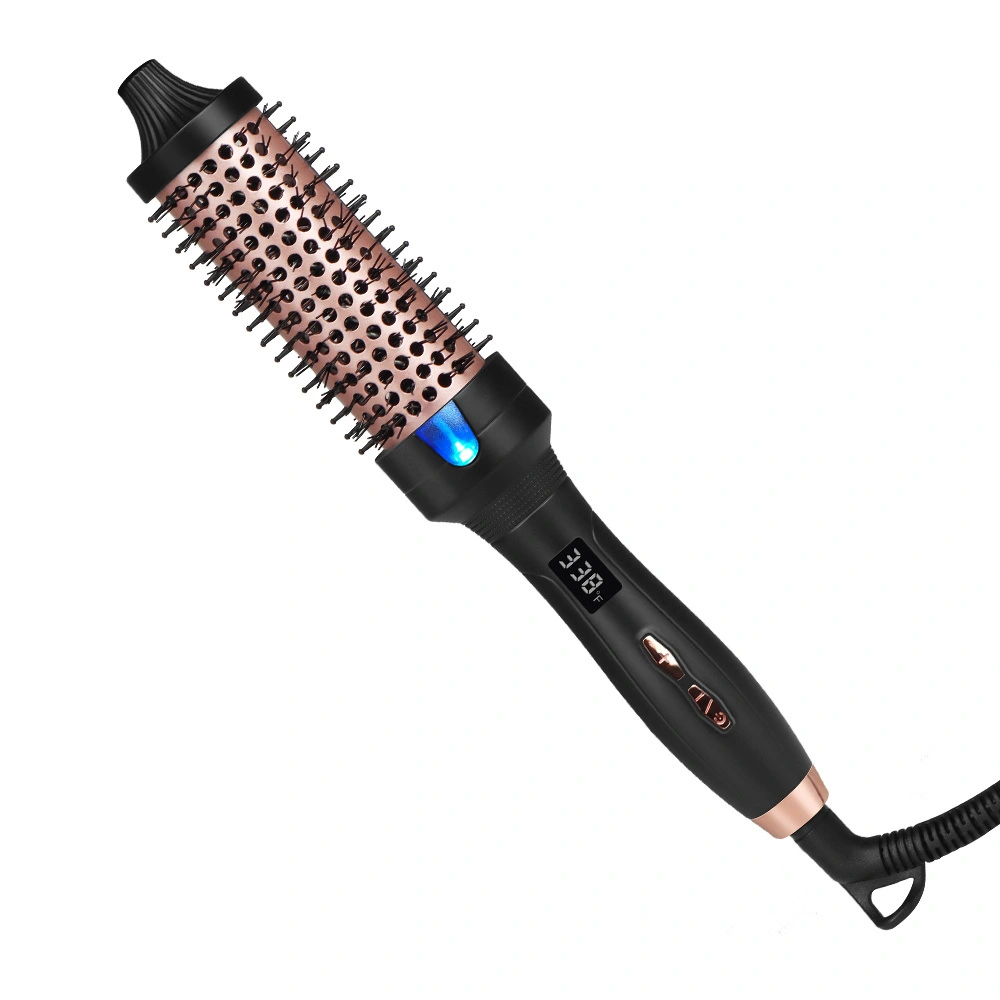 JAYSUNNY Electric Negative Ion Ceramic Wavy Thermal Brush Curling Iron Heated Round Blowout Brush for Hair 1