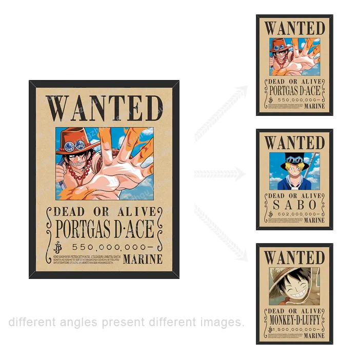 One Piece Wanted 3D Poster Lenticular Manga Art