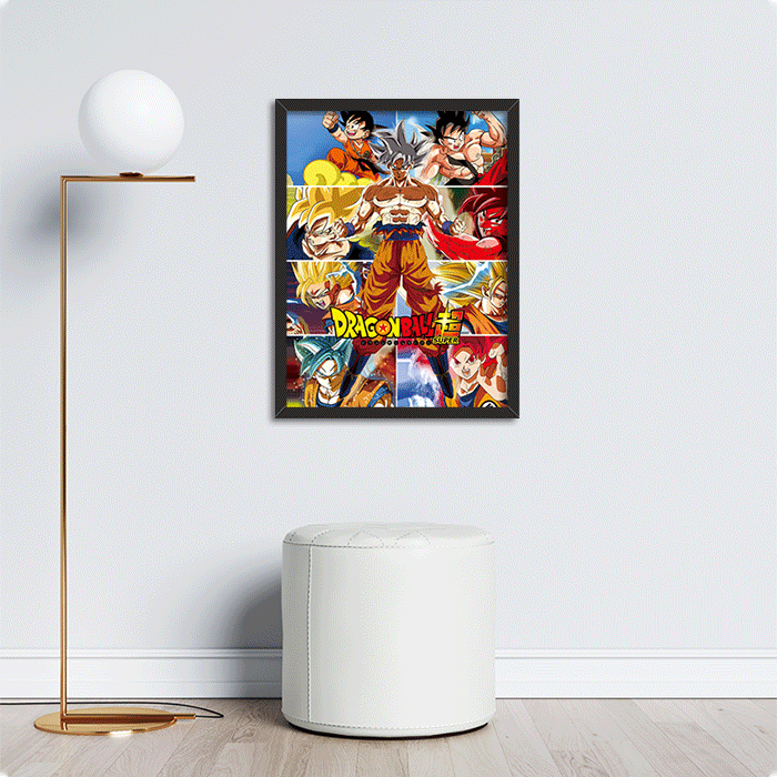 Poster lenticolari multi-IP all&39;ingrosso - Cornici tagliate con precisione Dragon Ball Z per showroom da collezione, espositori per esposizioni di anime, collezioni di merchandising di marca 15