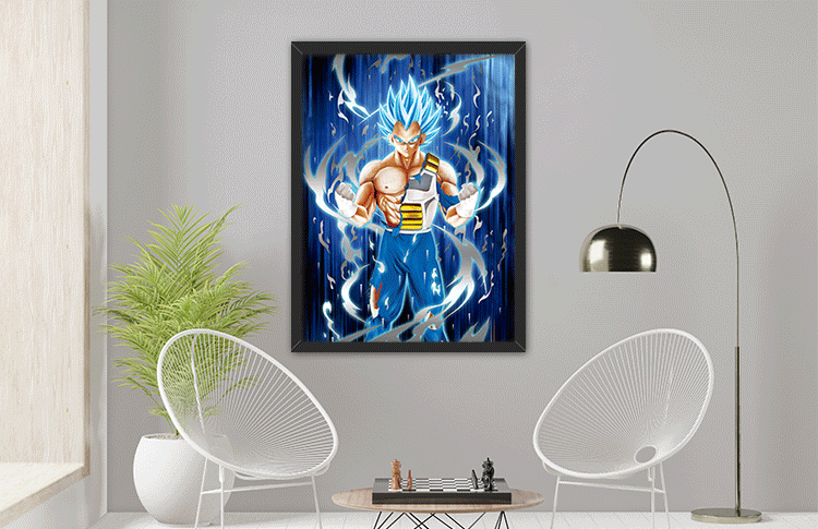 Vegeta 3d lenticular poster