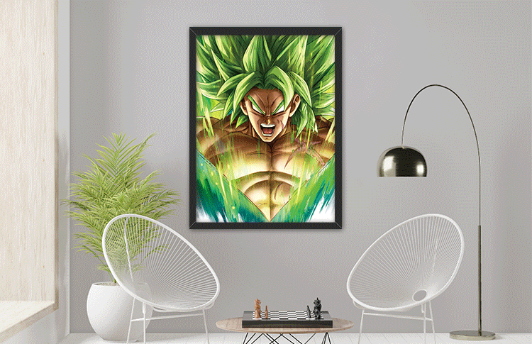 Broly 3D poster