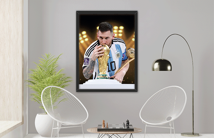 3D posters of Messi 