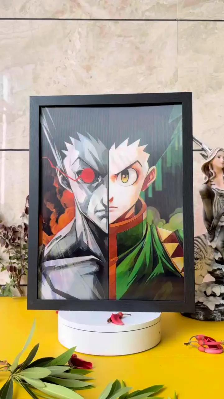 Wholesale Anime 3D Lenticular Posters Premium Gon Killua Hyosoka Hunter x Hunter Wall Displays for Retail Events 1