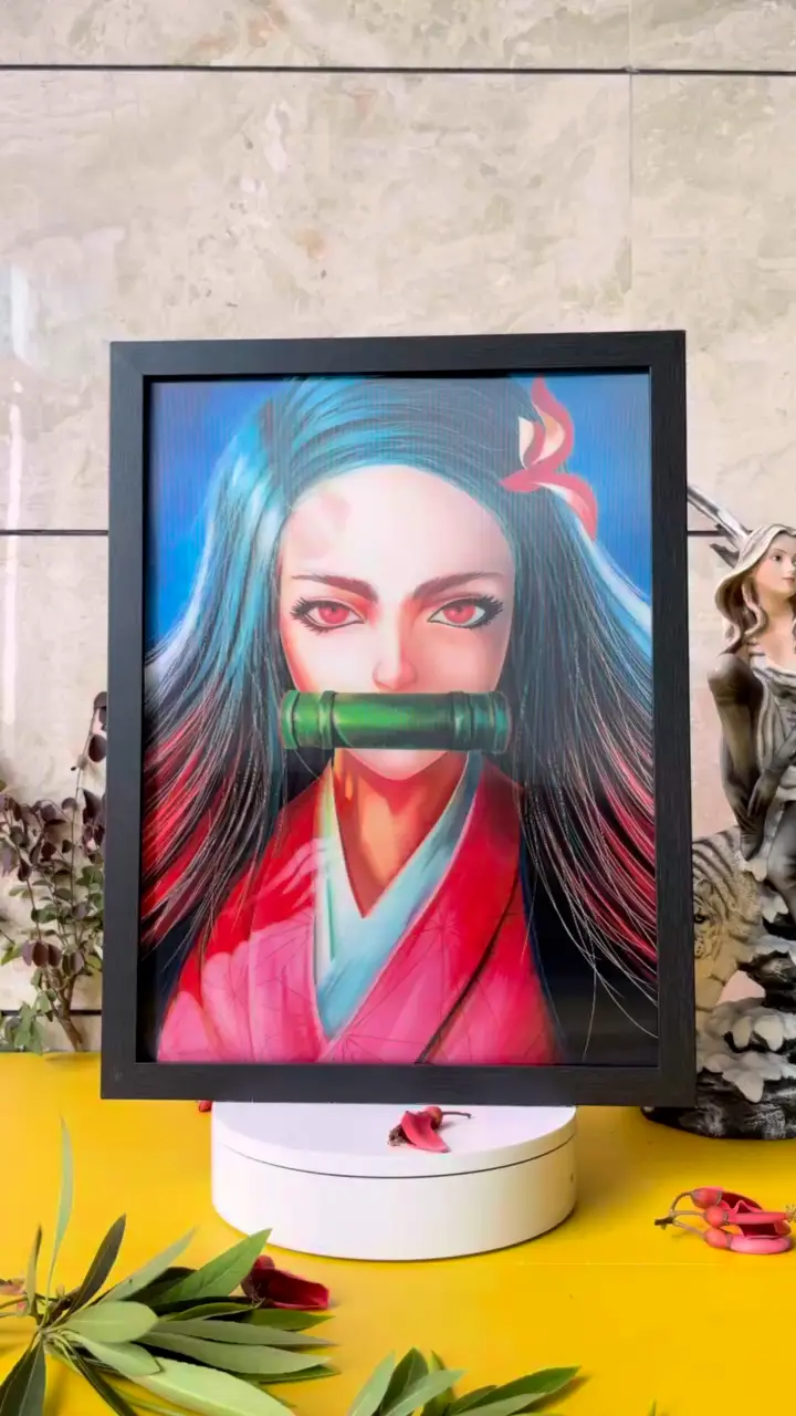 Großhandel Custom ‌bulk Dämon Slayer 3D-Poster gerahmt ISO-zertifiziert umweltfreundlich und verkauft bereit (30 x 40 cm) 1