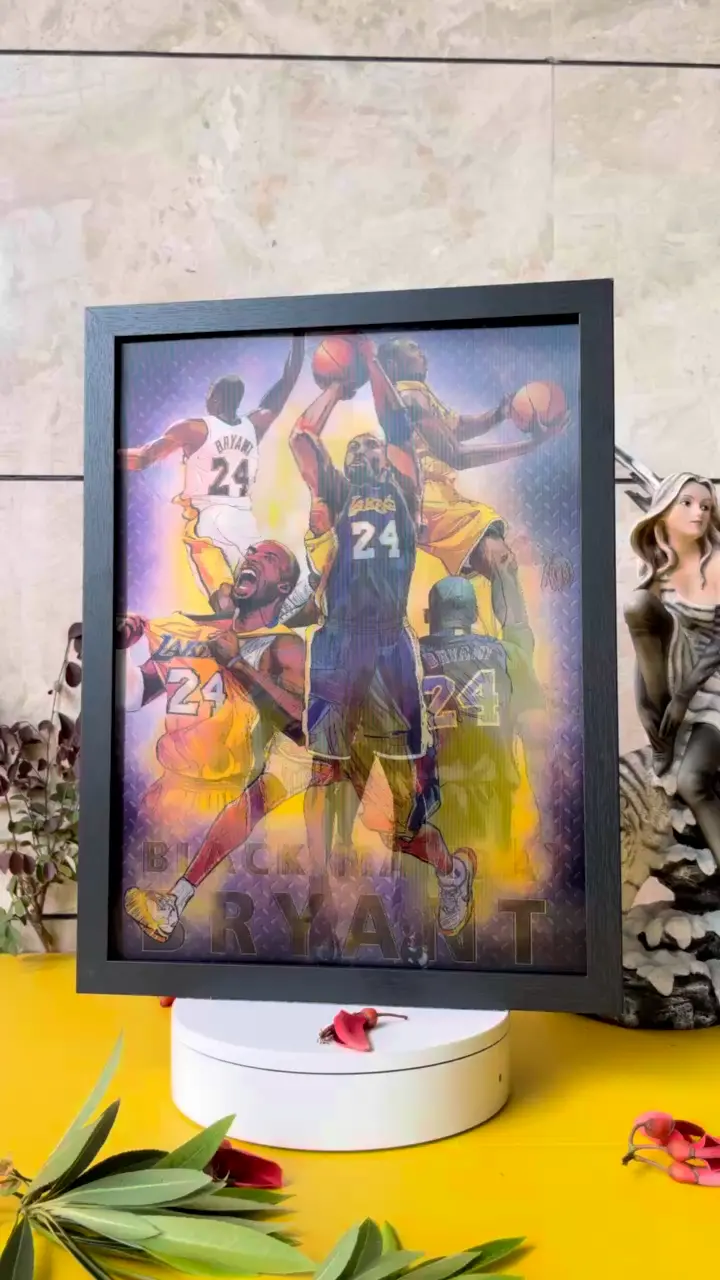 Großhandel Kobe Bryant 3D Lentikular Poster Custom Sports Wall Art Prints Bulk Bestellungen 1