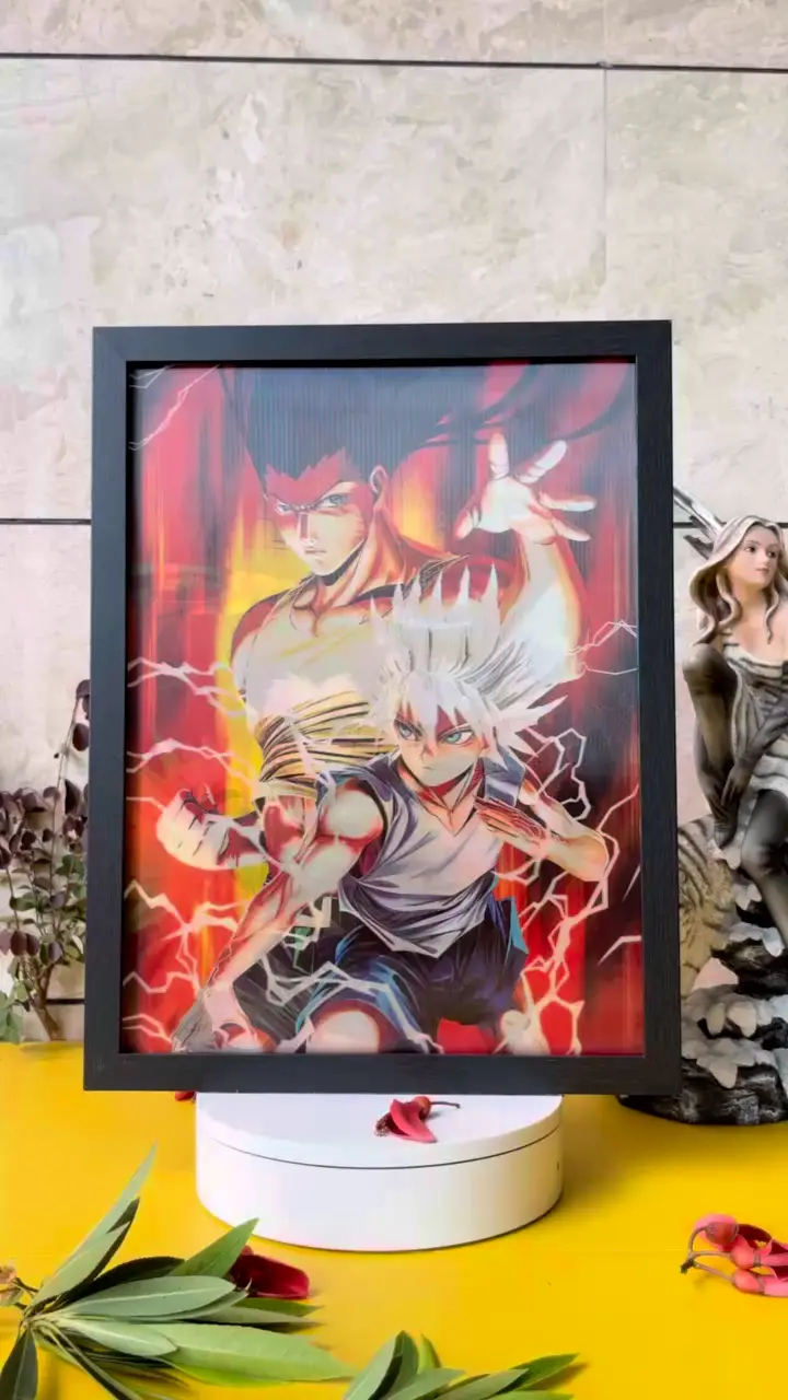 Wholesale Hunter x Hunter Lenticular Posters Gon Killua Custom 3D Anime Wall Art 1