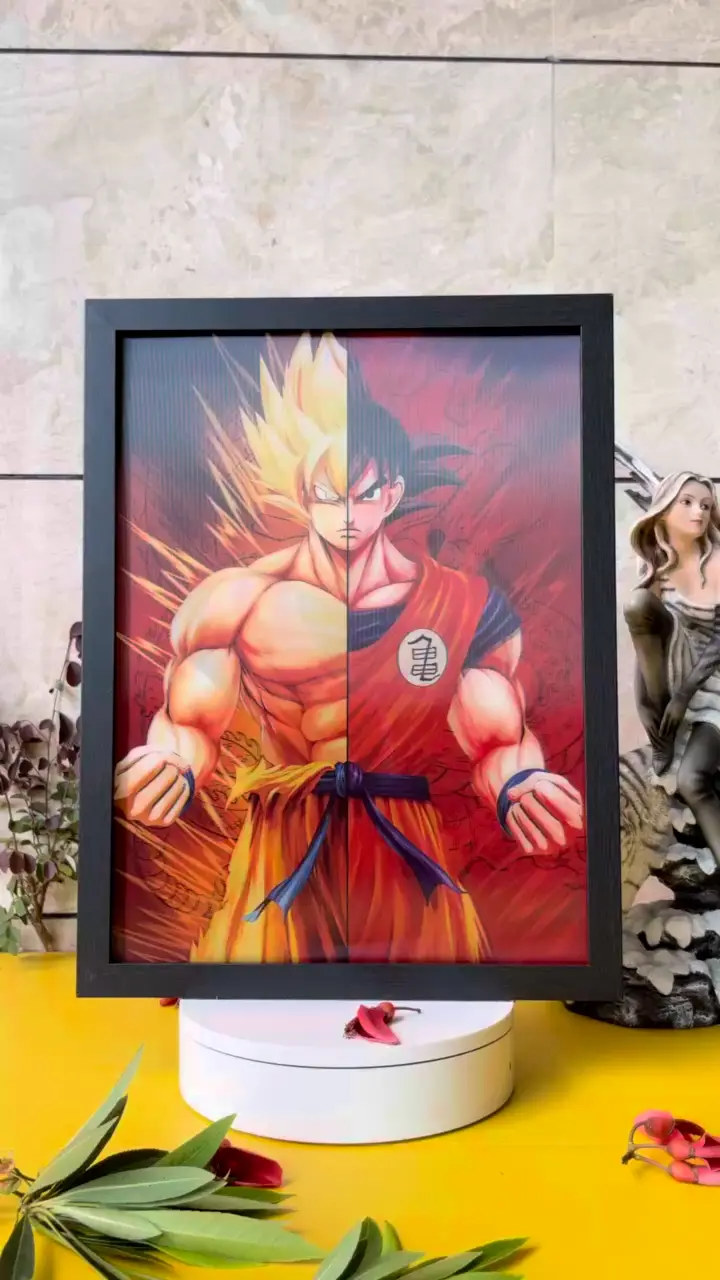 Wholesale Dragon Ball 3D Lenticular Posters Goku Bardock Bulk Custom Anime Art 1