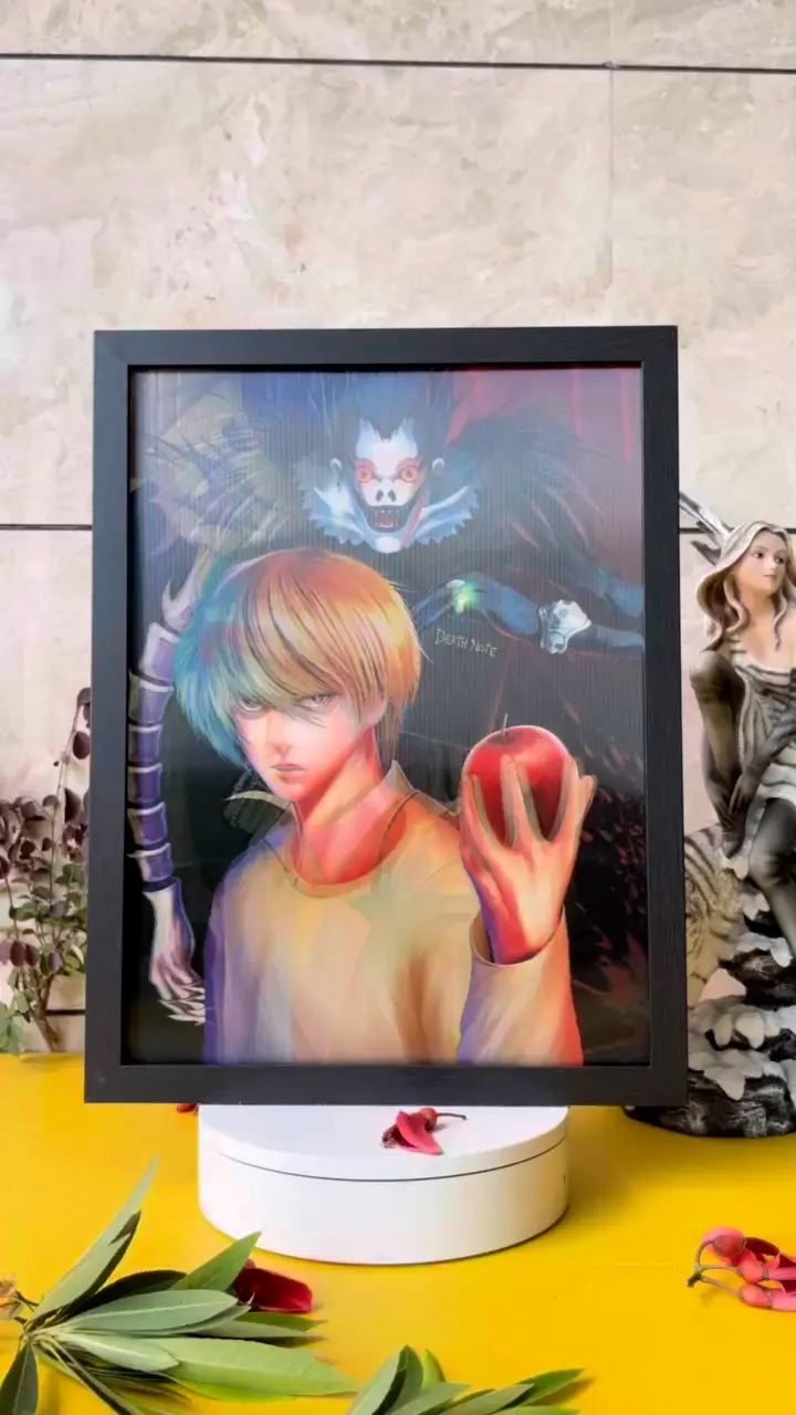 Nota di morte all'ingrosso Postatori lenticolari Light Yagami 3D Anime Art Bulk Ordini 1