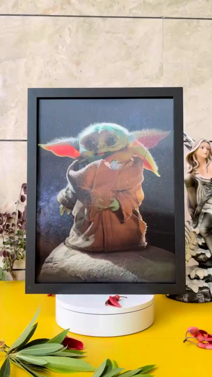 Baby Yoda Lenticular Posters Wholesale Bulk 3D Holographic Wall Art Displays 1