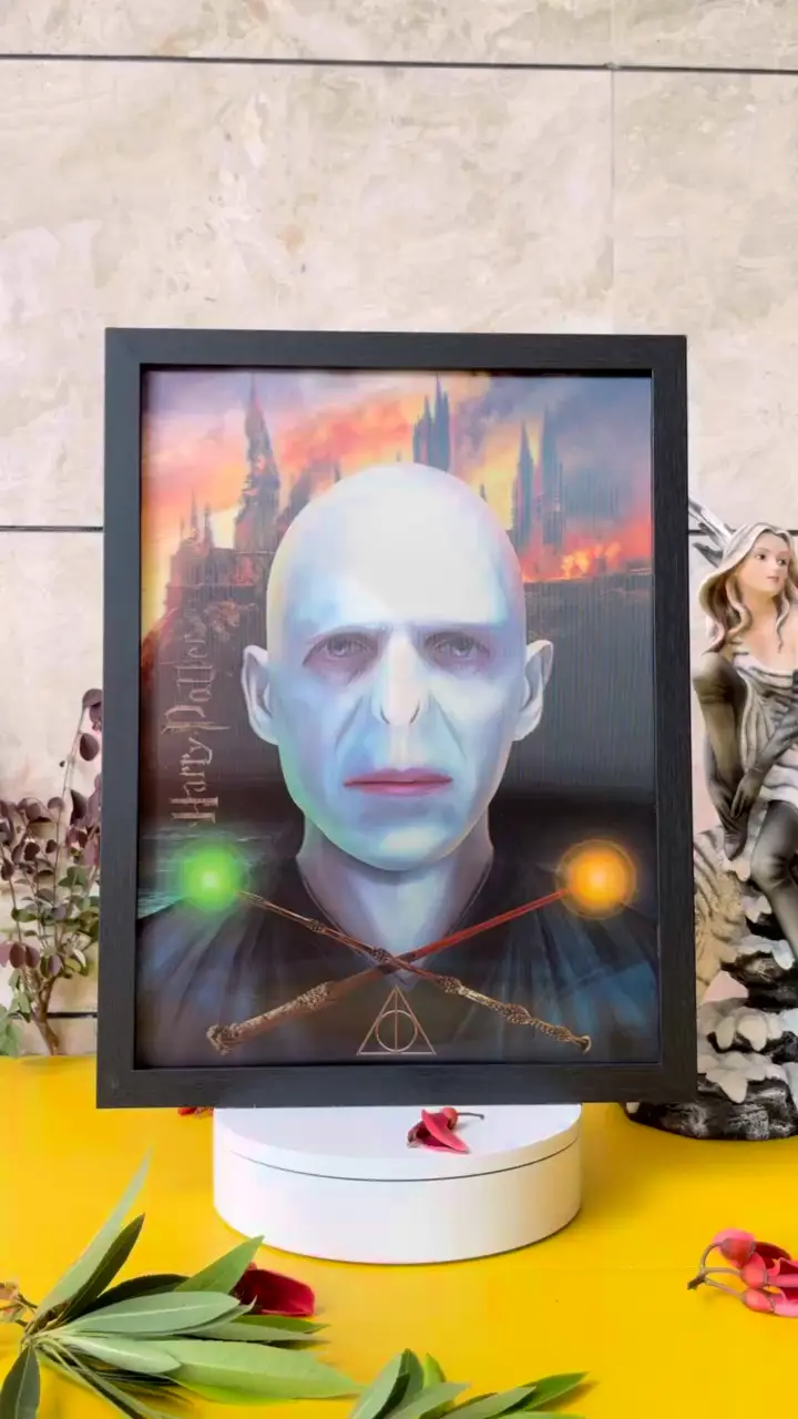 Affiche lenticulaire de Harry Potter 3D avec cadre anime haute définition et cinéma pour les détaillants 1