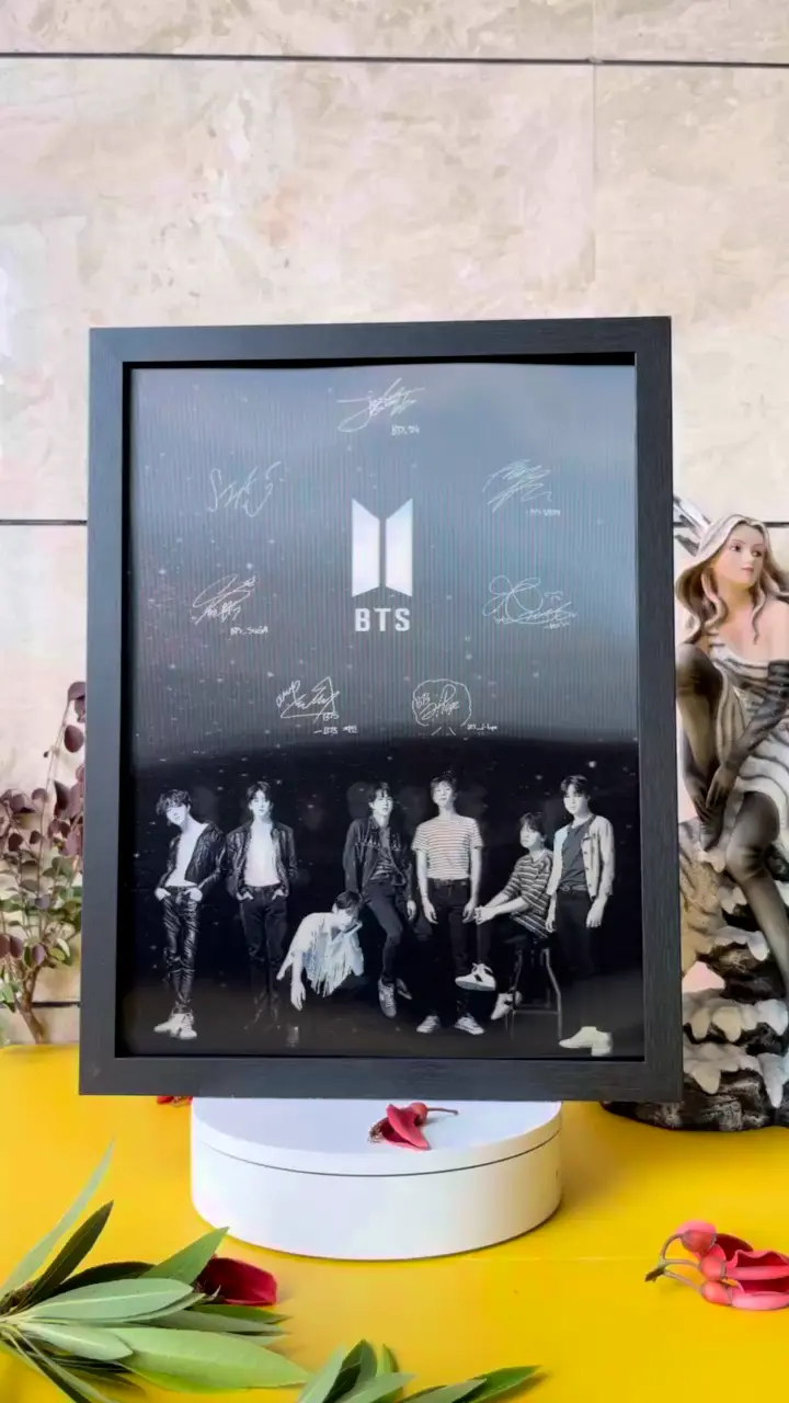 BTS 3D Lenticular Poster with Frame Premium K-Pop Art for Retailers 1