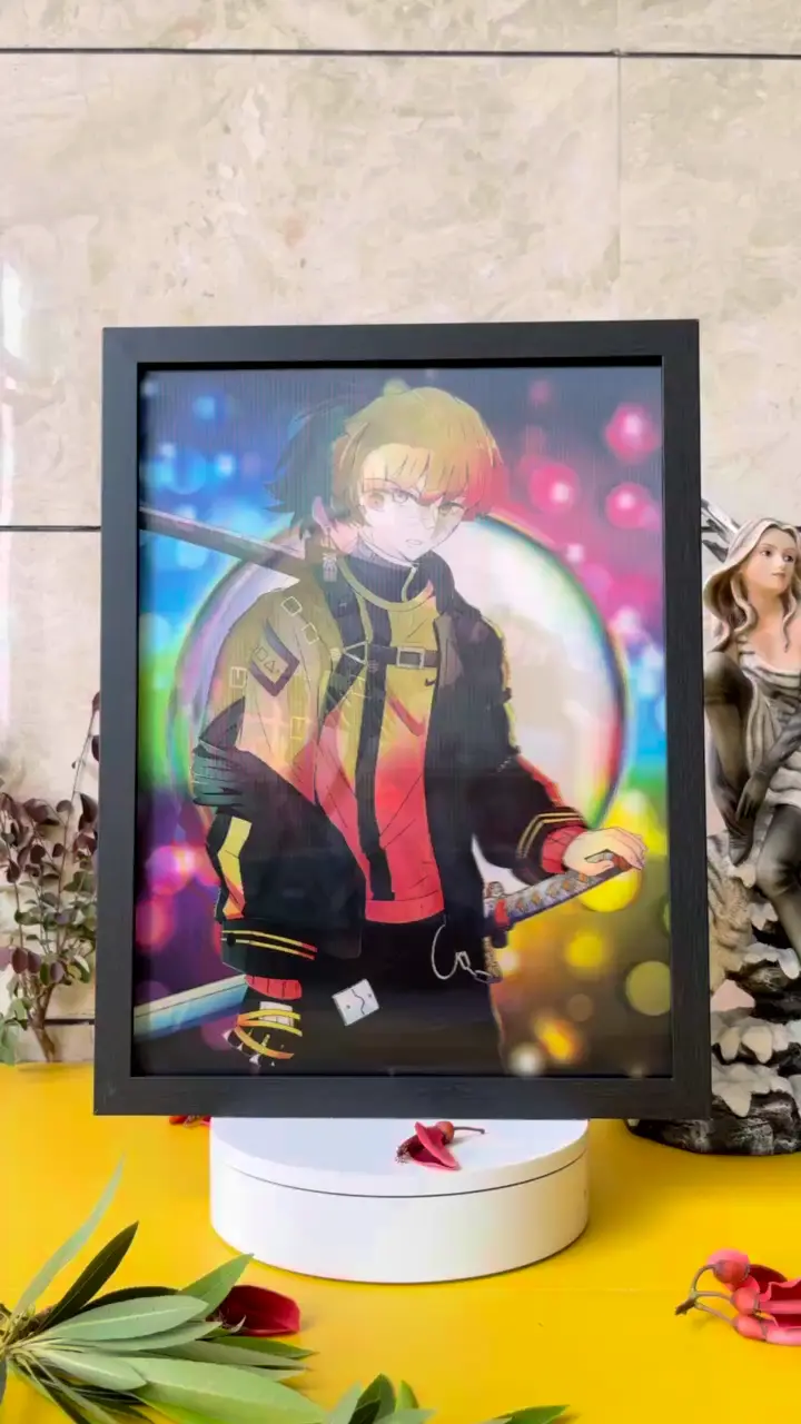 demon slayer 3d poster