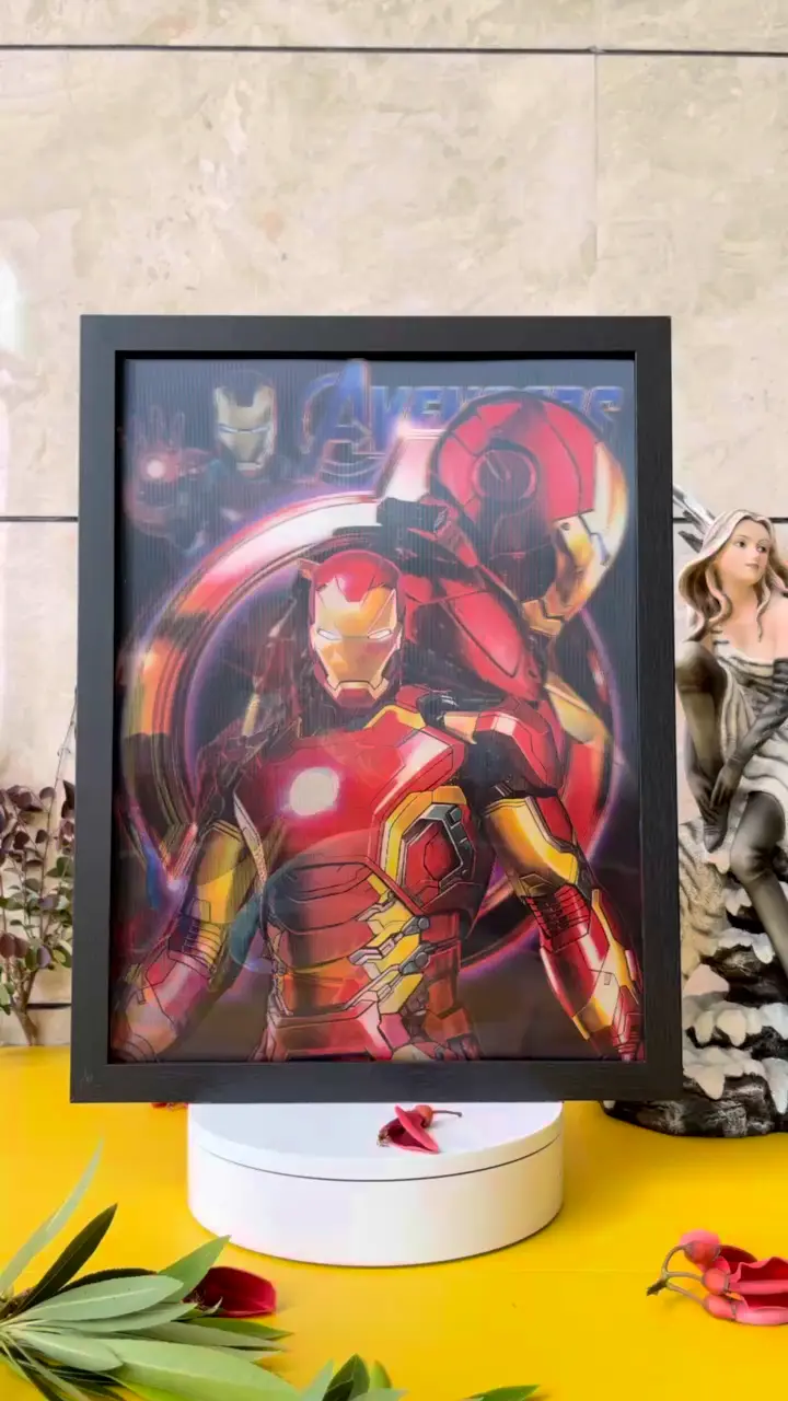 Marvel 3d Movie Affiches Captain America Avengers Ironman Spiderman Lenticular Wall Art 1