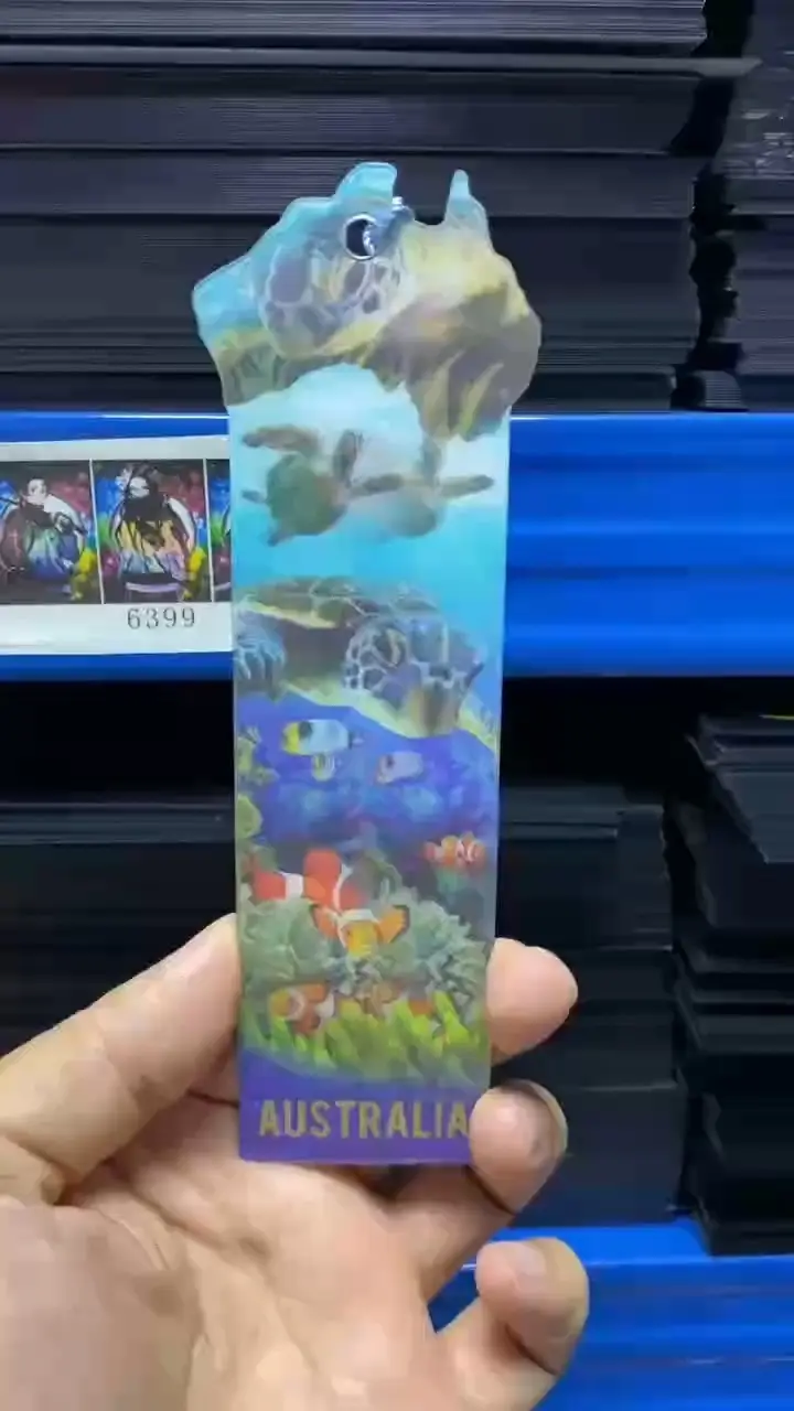 Marcadores de animales lenticulares 3D personalizados regalos promocionales a granel con opciones de marca de borla 1