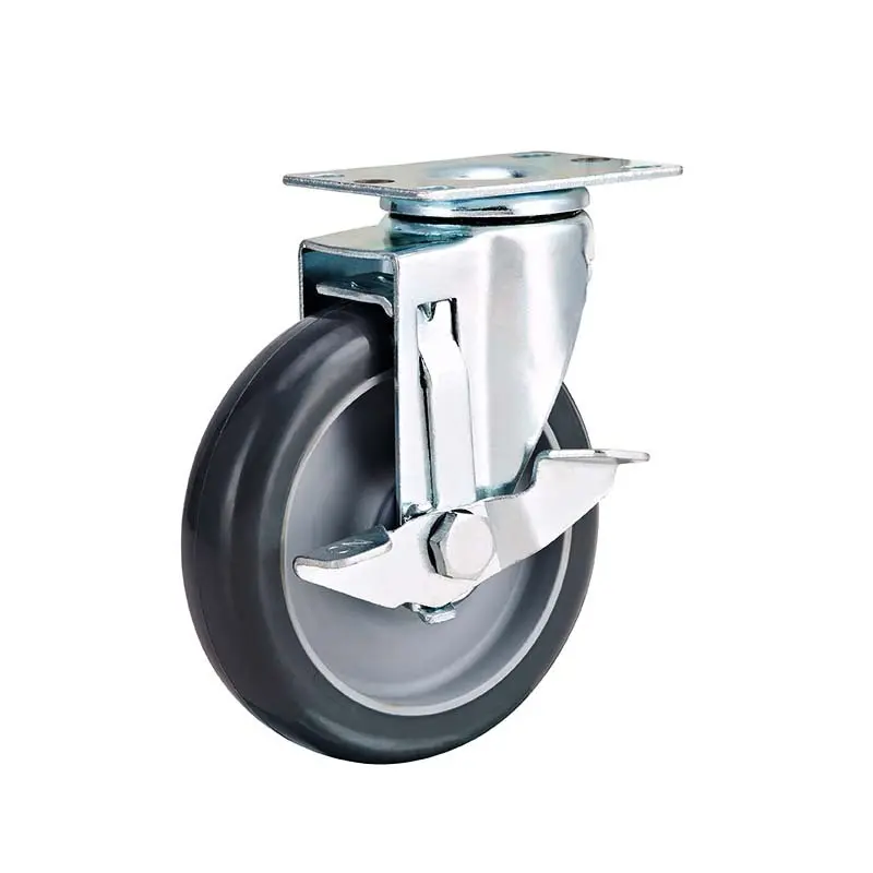 Dajin caster favorable-price heavy duty adjustable casters bulk production for trolley 5