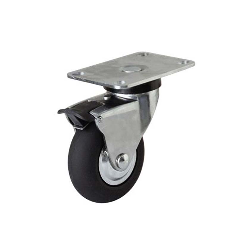 50mm Extra soft Hi-elastic swivel furniture TPR caster 1
