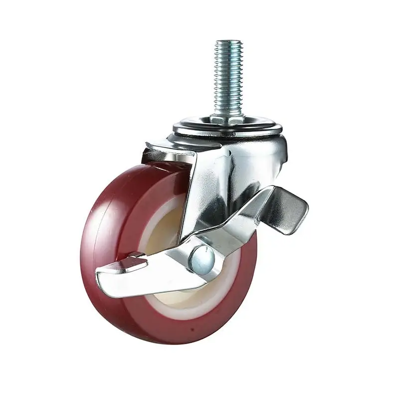 fixed light duty castors rubber for wholesale 3