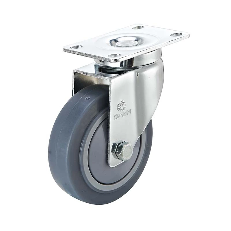 5 inch non-marking swivel caster TPR wheel 1