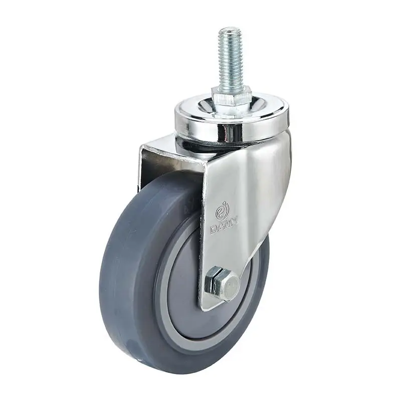 5 inch swivel caster with brake stem thread for dollies 3
