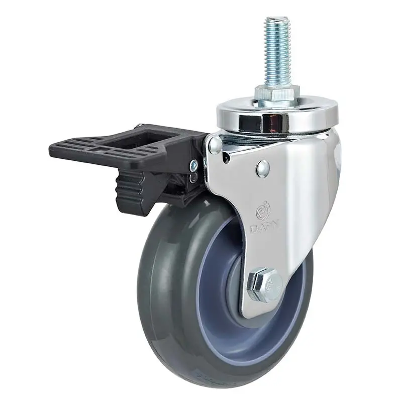 light duty medium duty swivel casters thread ball for dollies 3