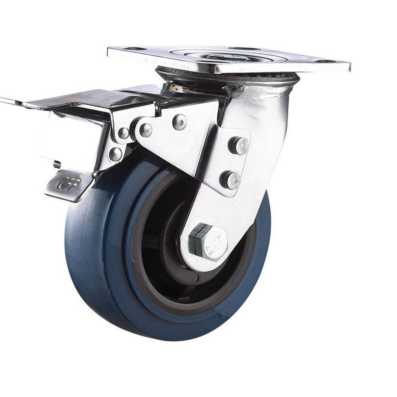 5 Swivel Rubber Industrial Caster wheels 1