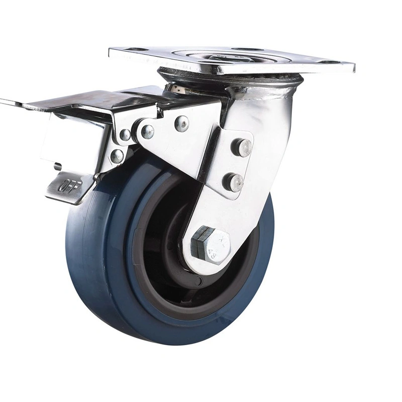 5 Swivel Rubber Industrial Caster wheels 1