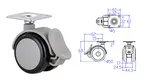 hot-sale medical casters low cost for car 2
