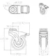 Dajin caster threaded stem casters durable for truck 2