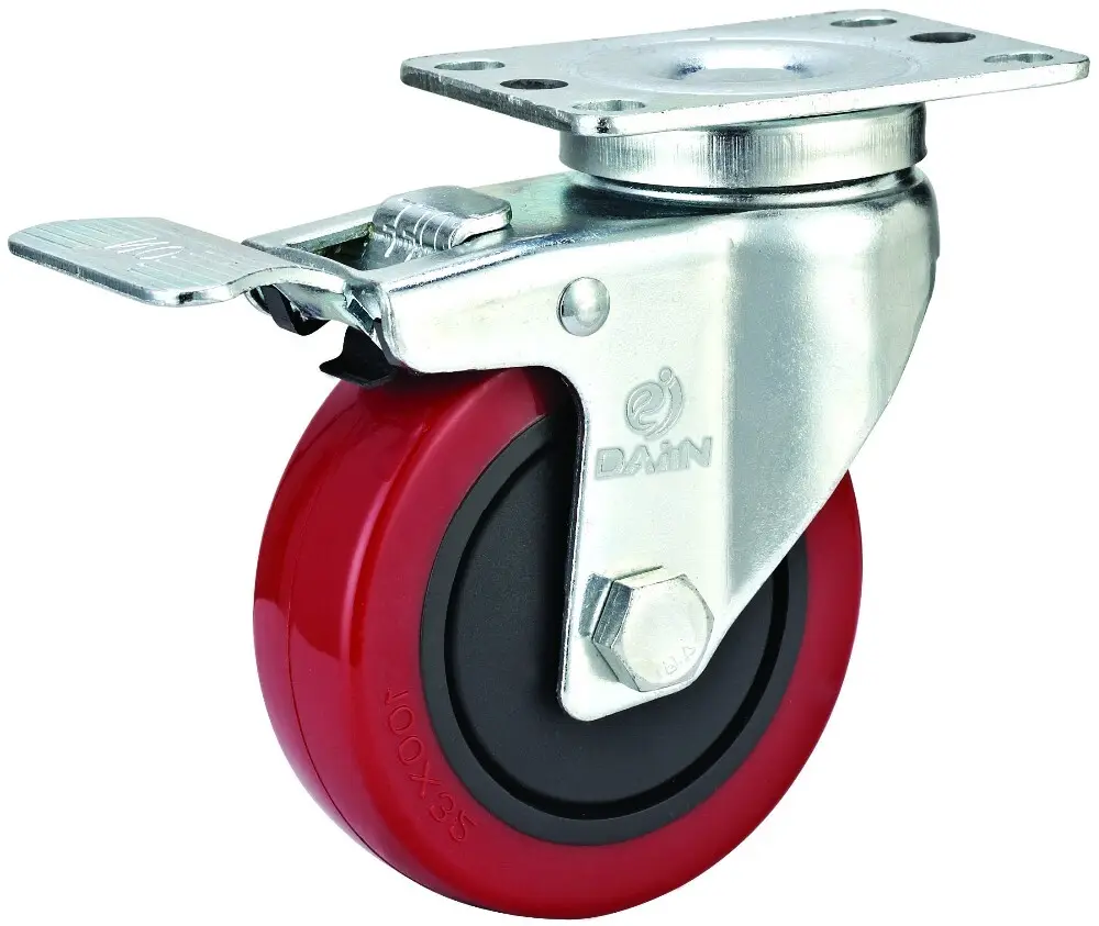 Dajin caster 3 inch swivel casters non-marking for dollies1 2