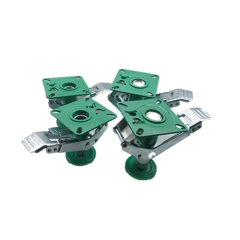 Japanese Style Green Lift Up Floor Lock for 4inch Caster Wheel 1