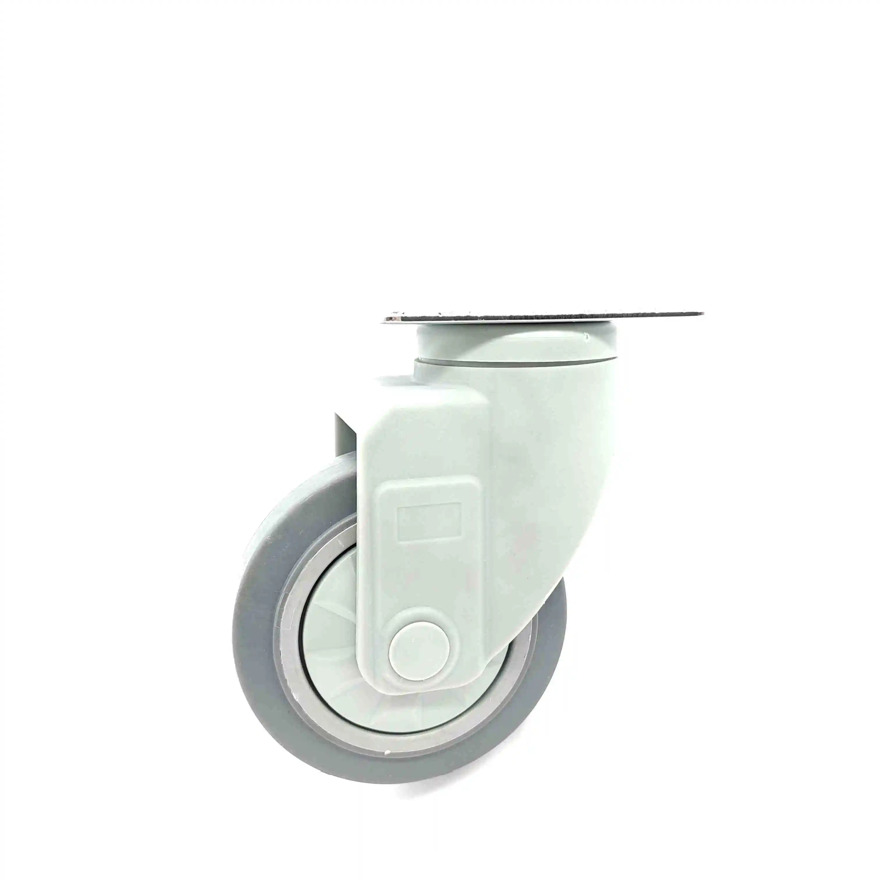 USA Standard Top Plate Swivel Waterproof Plastic Fork High Elastic Thermoplastic Rubber Caster wheel 1