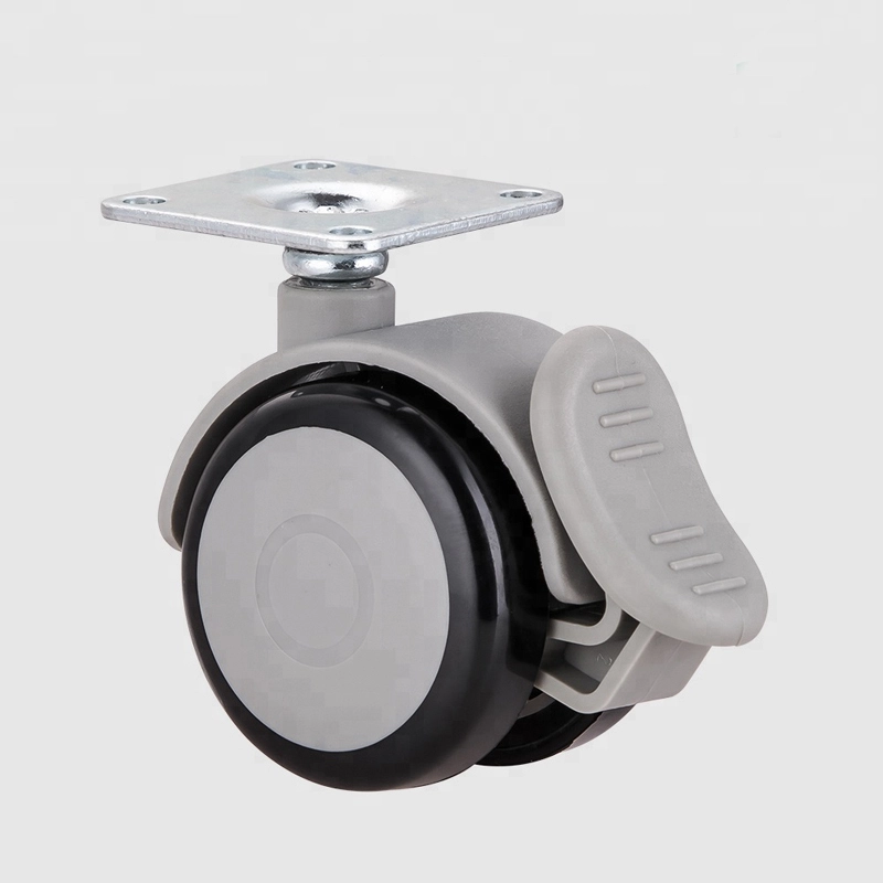 Noiseless Low Gravity Plate Lockable 2 Medical Caster Wheels1 1