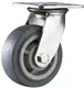 heavy duty trolley wheels pu metal brake 2