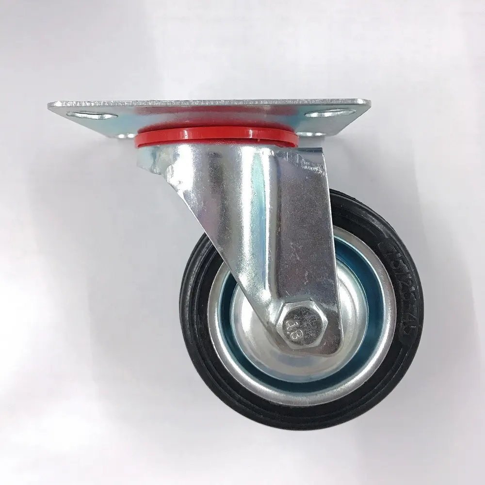 Dajin Caster Wheel Swivel 3 Inch Plate Med-light Duty Caster Wheels Wholesale For Hotel Service Cart10 1