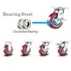 Dajin Caster Wheel Swivel 3 Inch Plate Med-light Duty Caster Wheels Wholesale For Hotel Service Cart24 6
