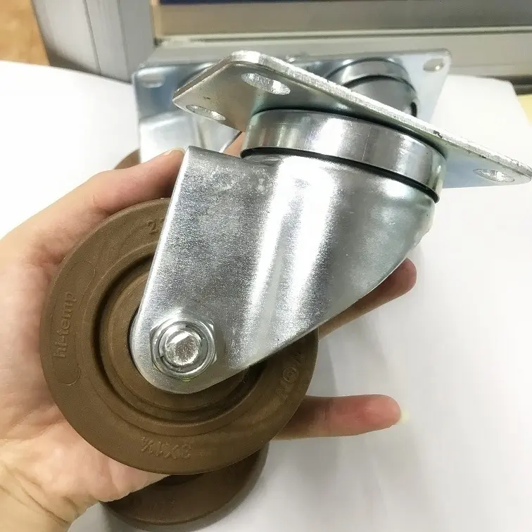 Dajin Caster Wheel Swivel 3 Inch Plate Med-light Duty Caster Wheels Wholesale For Hotel Service Cart18 1
