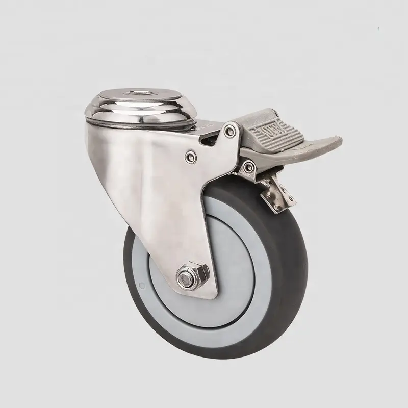 Dajin Caster Wheel Swivel 3 Inch Plate Med-light Duty Caster Wheels Wholesale For Hotel Service Cart22 1