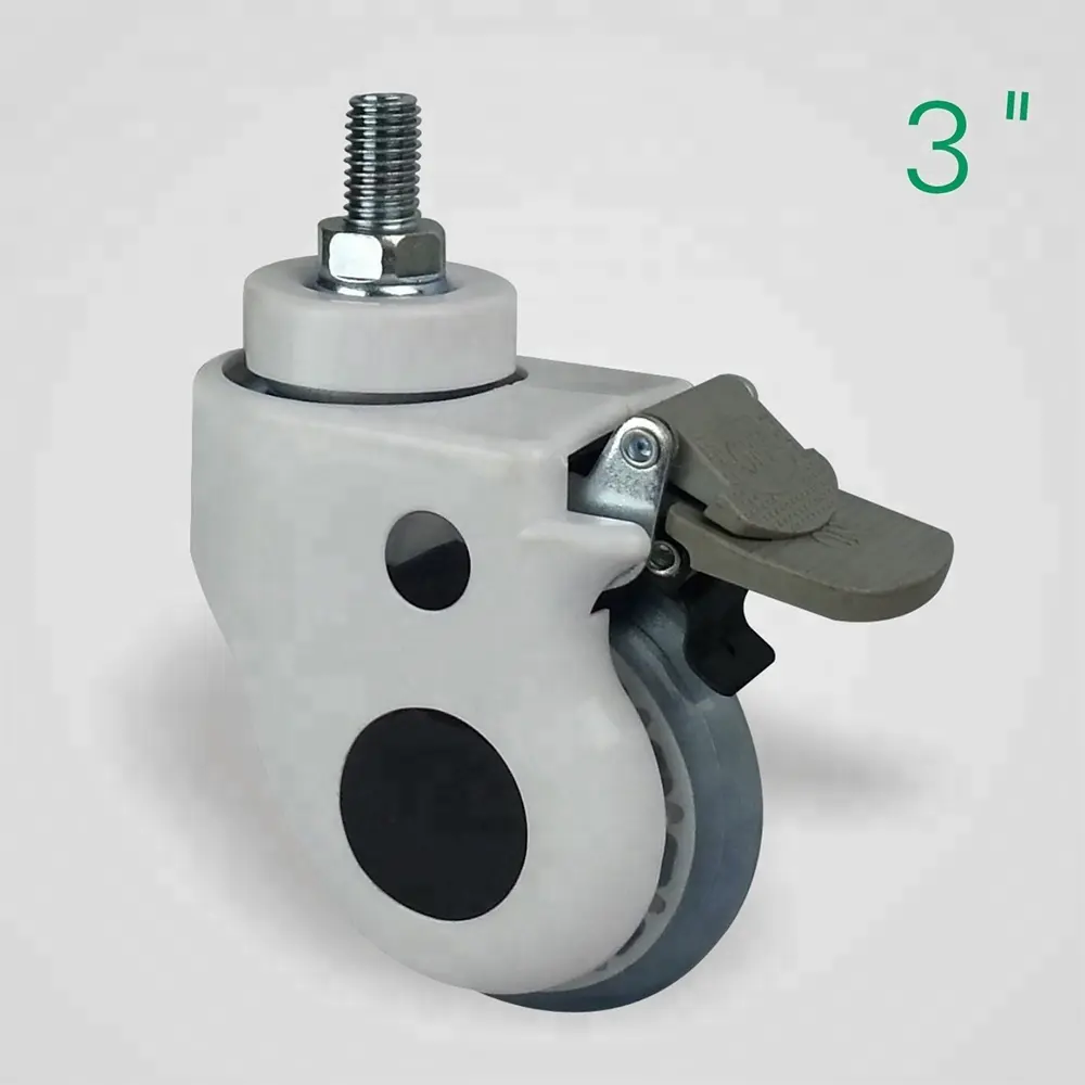Dajin Caster Wheel Swivel 3 Inch Plate Med-light Duty Caster Wheels Wholesale For Hotel Service Cart34 1