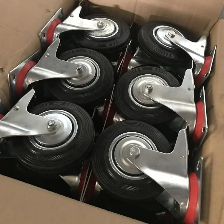Dajin Caster Wheel Swivel 3 Inch Plate Med-light Duty Caster Wheels Wholesale For Hotel Service Cart36 1