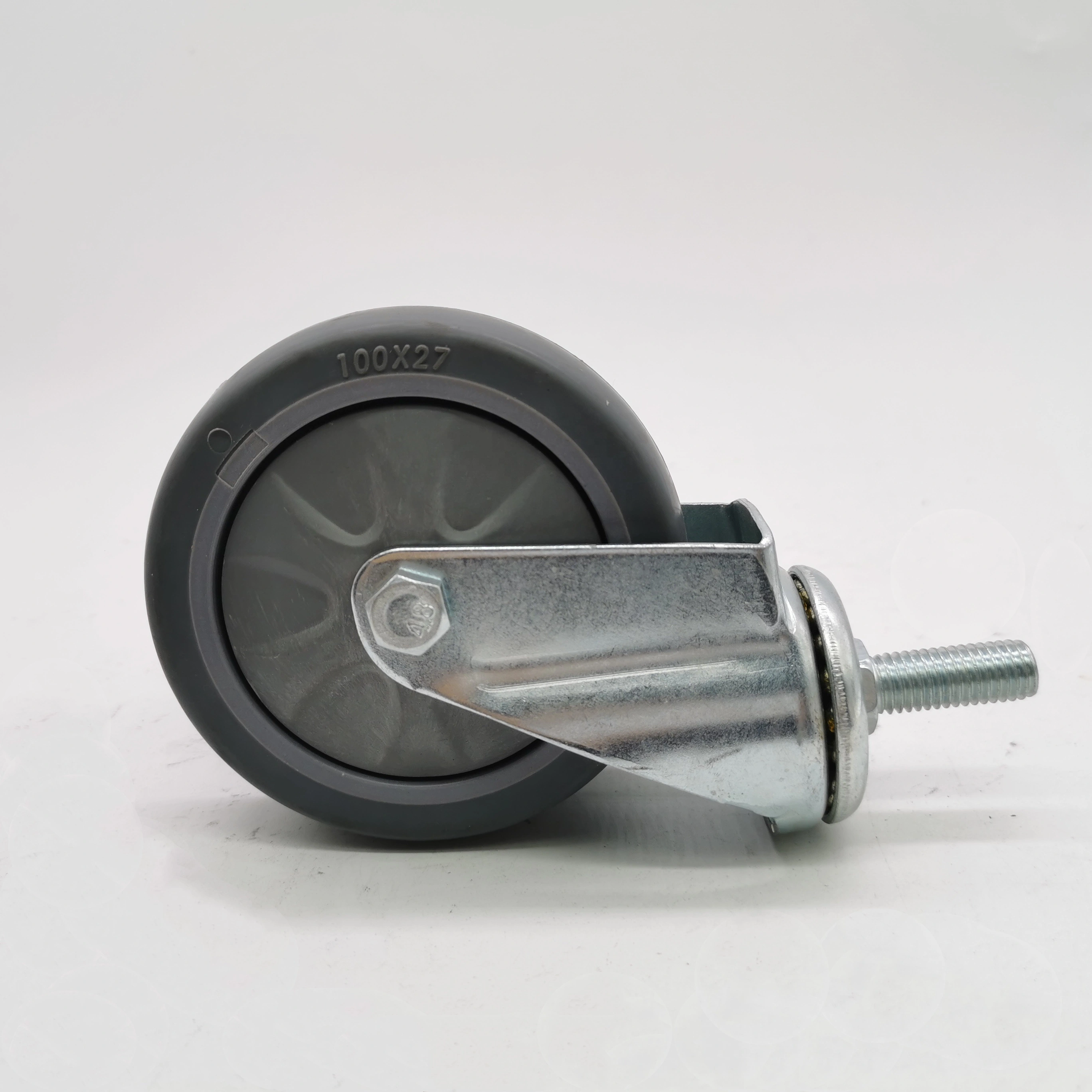 China Wheel Manufacturer Service Cabinet Trolley Polyurethane 4 Inch 100 mm PU Swivel Castor Wheel 1