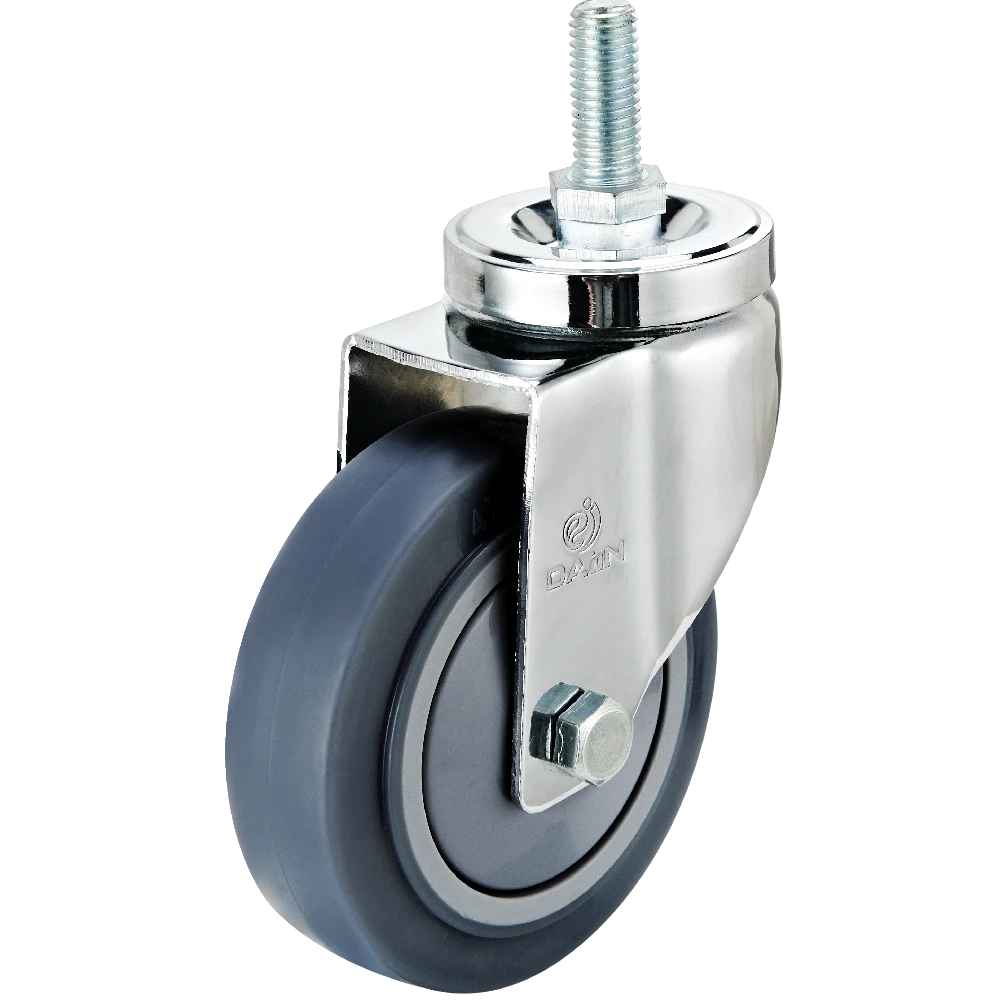 90mm 3.5 inch PU caster wheels with double ball bearing 1