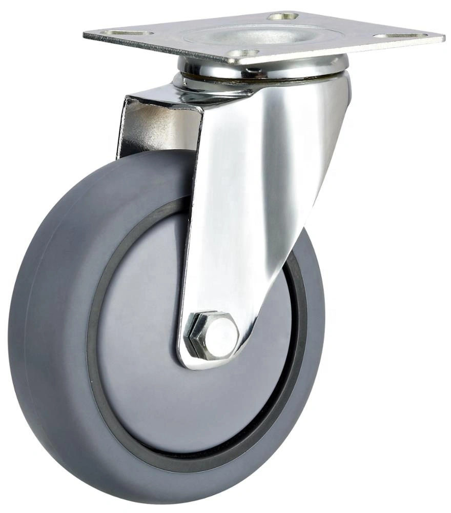 Dajin Caster Wheel Swivel 3 Inch Plate Med-light Duty Caster Wheels Wholesale For Hotel Service Cart 1