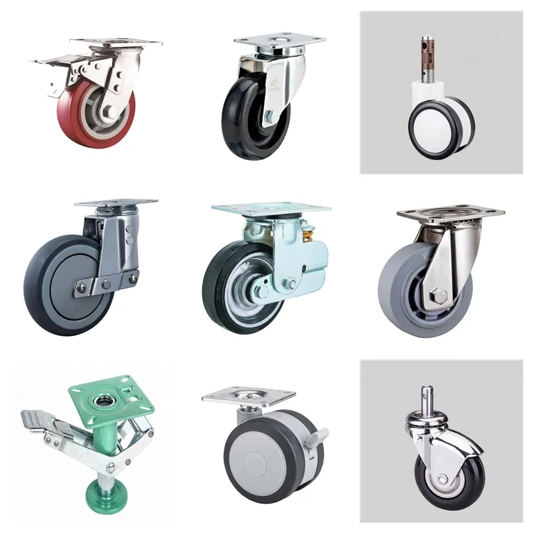 Dajin Caster Wheel Swivel 3 Inch Plate Med-light Duty Caster Wheels Wholesale For Hotel Service Cart51 8