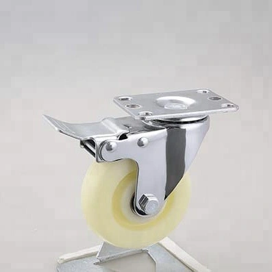 4 inch Industrial PP Trolley Wheel with Brake 1