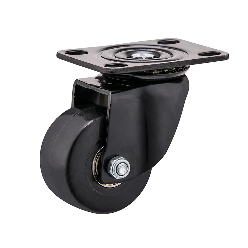 50mm Diameter Swivel Top Plate High Capacity Full Injection Modified Nylon Castor Wheels 1