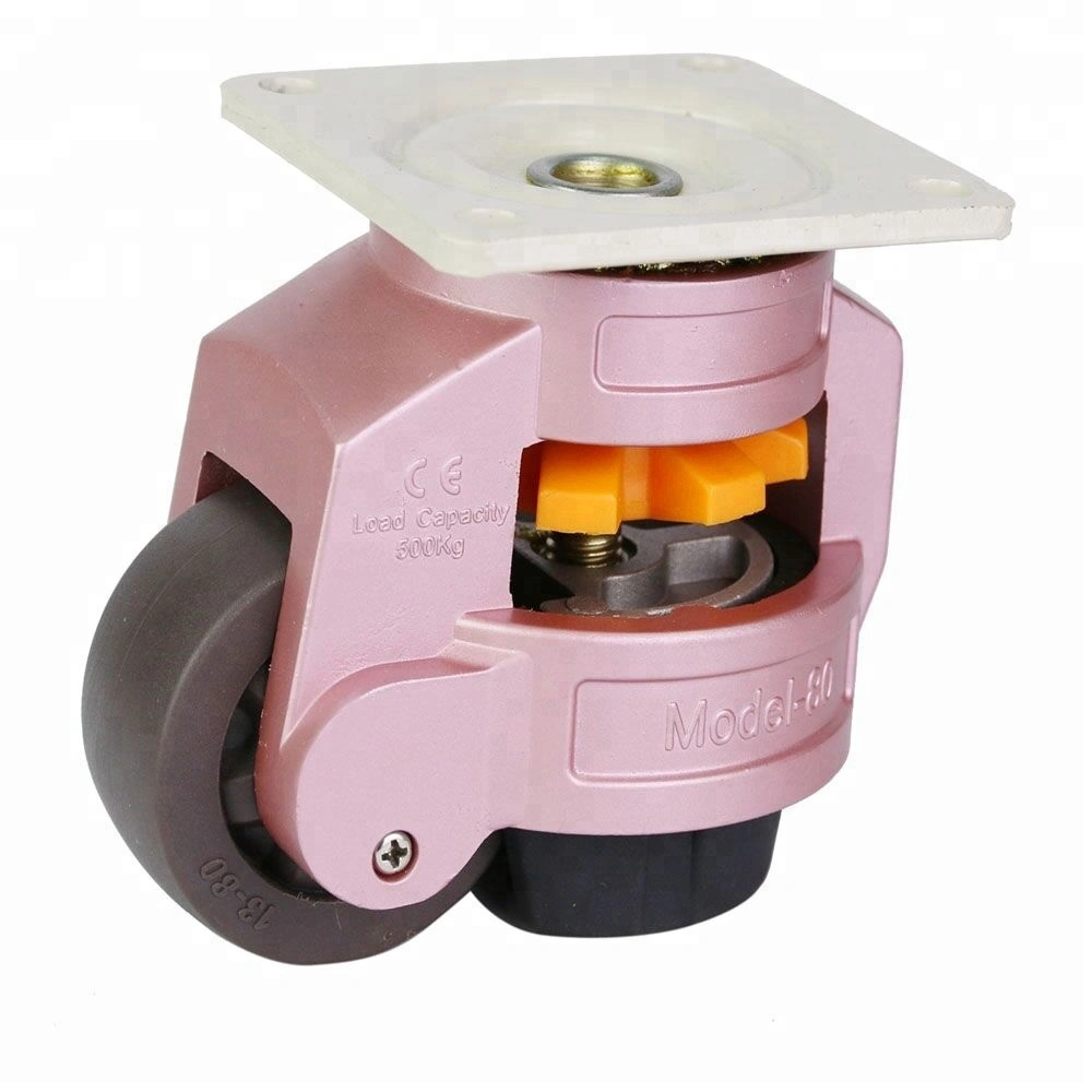 GD80F Adjustable Nylon Heavy Duty Caster Wheels 1