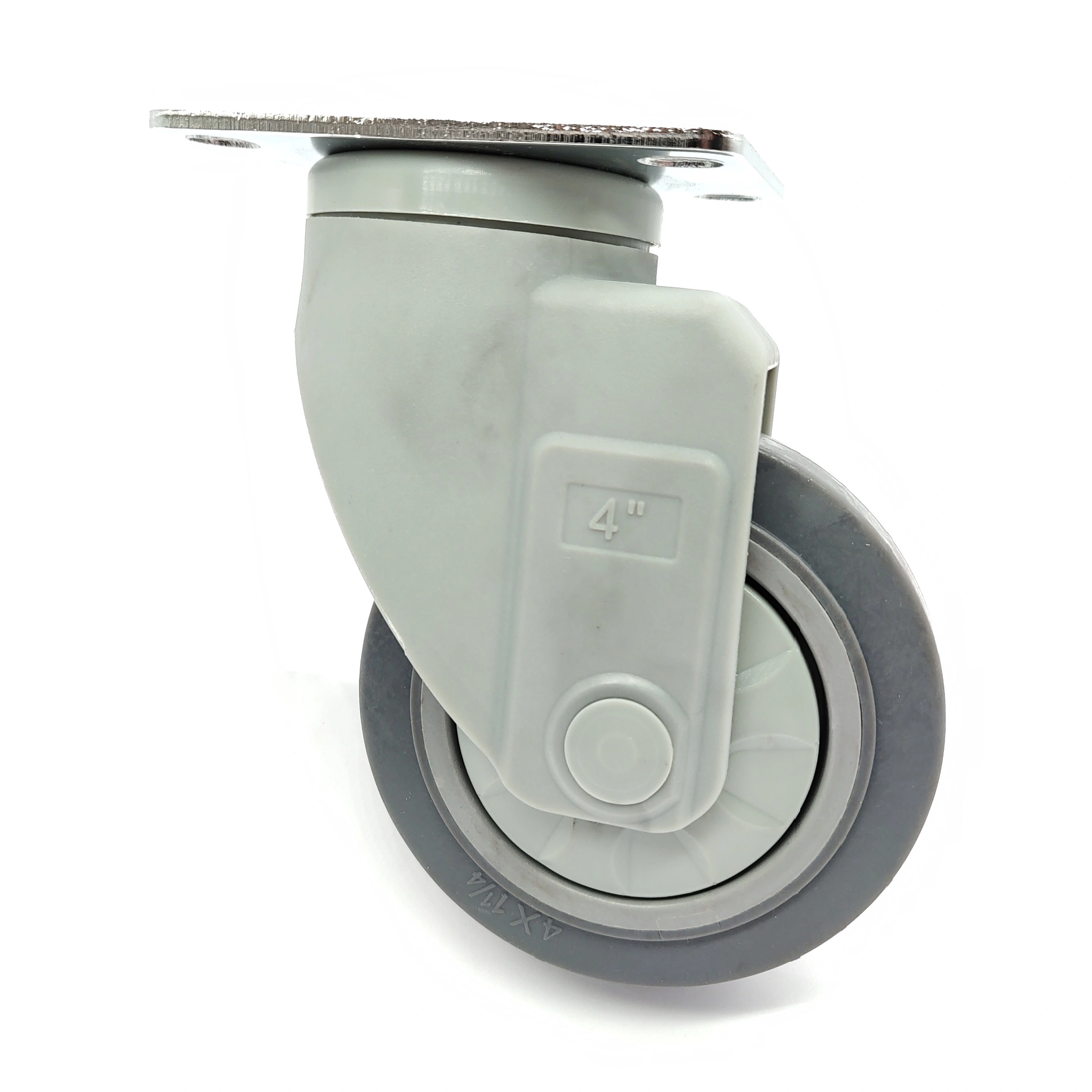 USA Standard Top Plate Swivel Waterproof Plastic Fork High Elastic Thermoplastic Rubber Caster wheel1 1